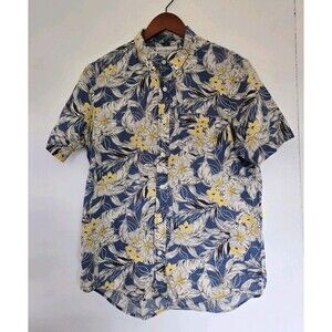 Ralph Lauren Shirt Mens M Denim & Supply Floral Hawaiian Button Travel Casual